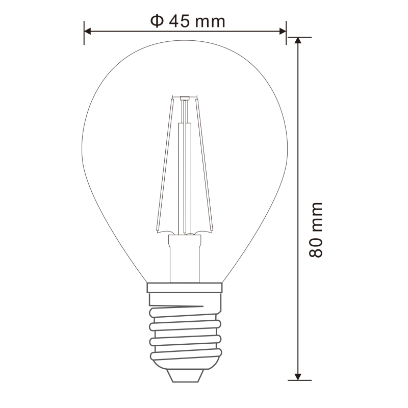 Set 2ks LED žiarovka ILLU 2xE14/4W/3000K číra