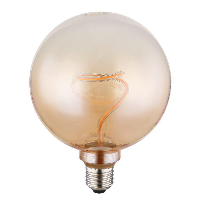 Dekoratívna LED žiarovka jantárová E27/4W/1800K