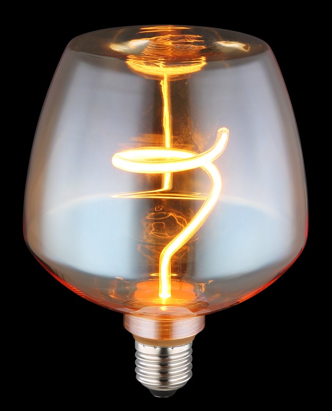 Dekoratívna LED žiarovka jantárová E27/4W/1800K