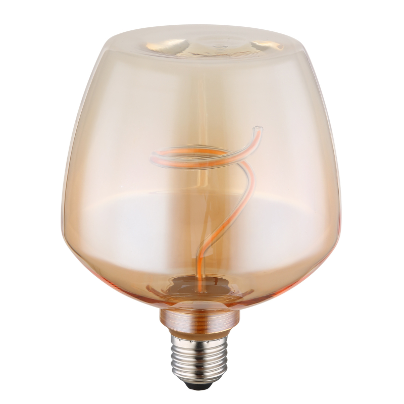 Dekoratívna LED žiarovka jantárová E27/4W/1800K