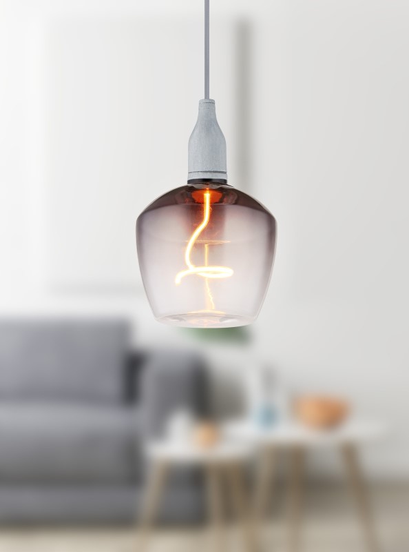 Dekoratívna LED žiarovka dymová E27/4W/1800K