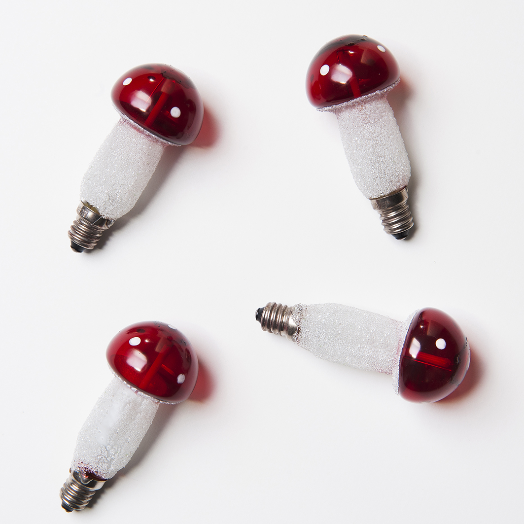 Ledková spájateľná reťaz MUCHOTRÁVKA FILAMENT červená 12xLED/20V/0,2W, 7,7m