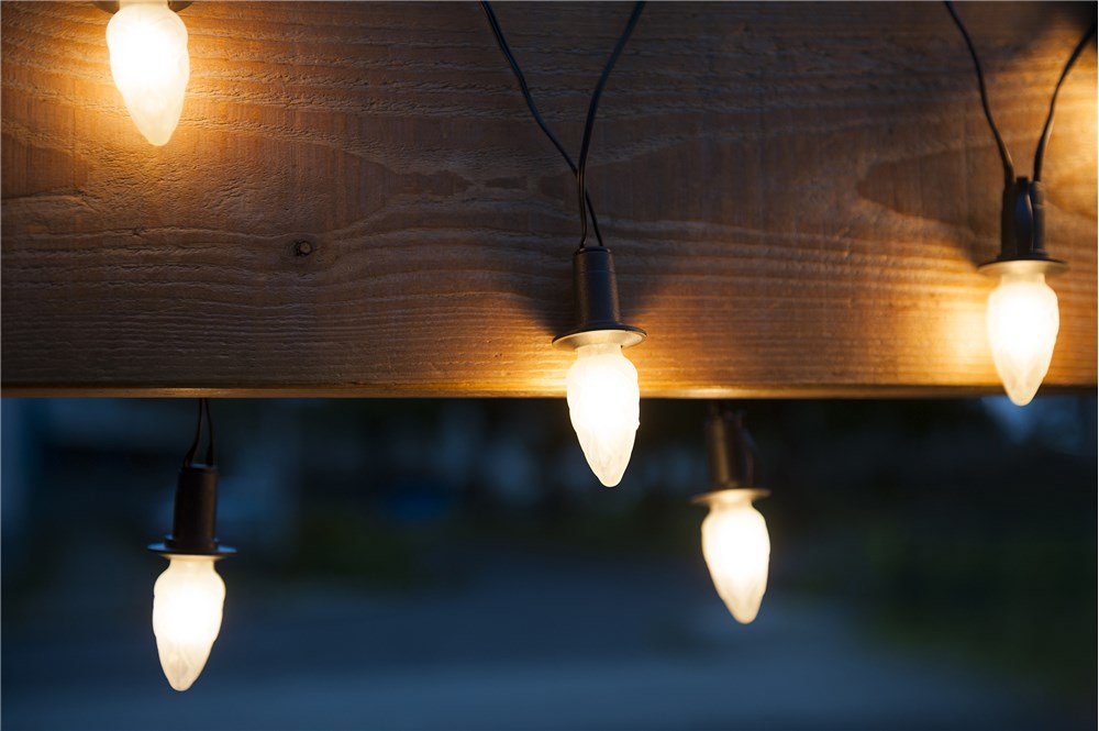 Vonkajšia predlžovacia reťaz ŠIŠKA FILAMENT biela 20xLED/20V/0,2W, 14m čierna kabeláž bez transformátora