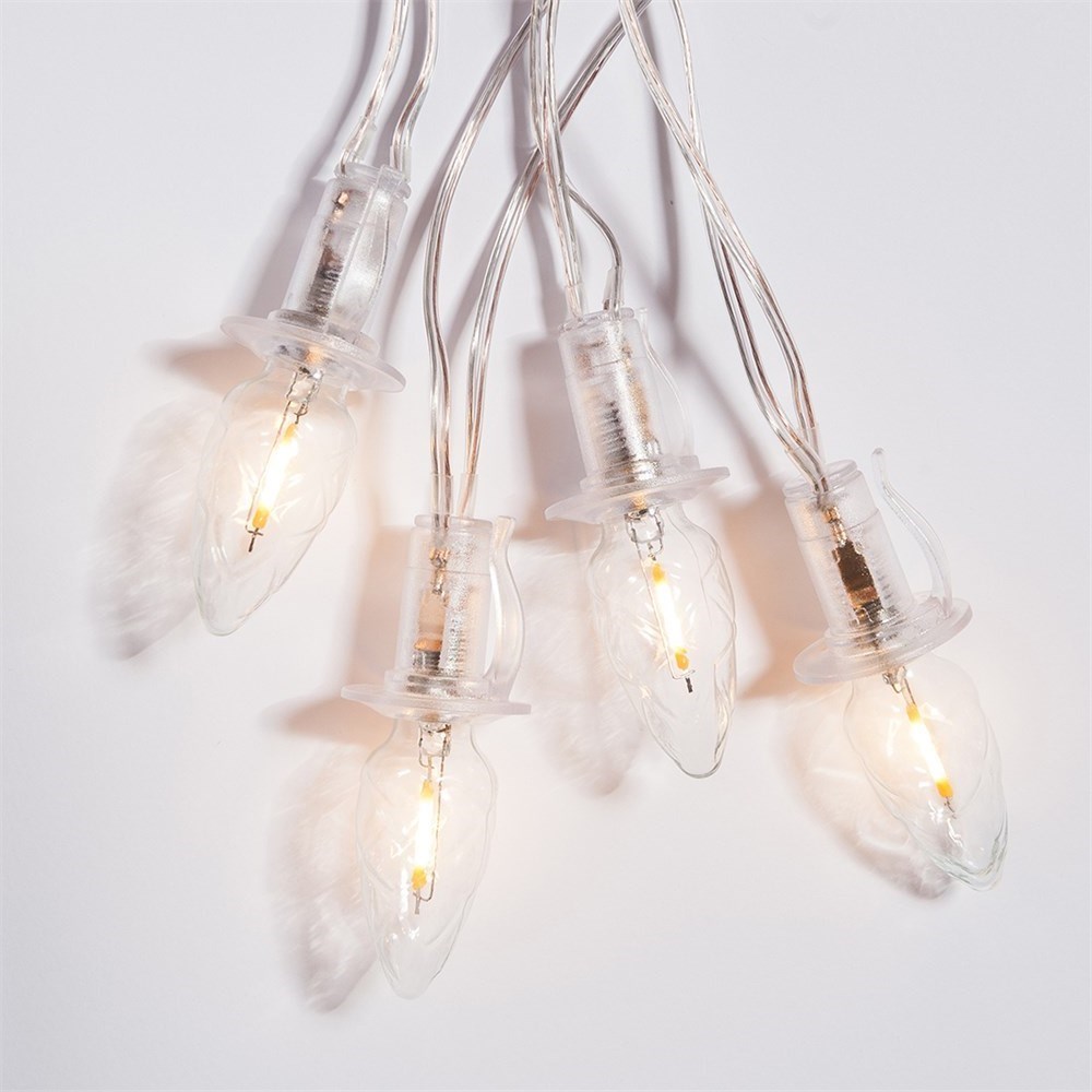 Vonkajšia predlžovacia reťaz ŠIŠKA FILAMENT číra 20xLED/20V/0,2W, 14m číra kabeláž bez transformátora