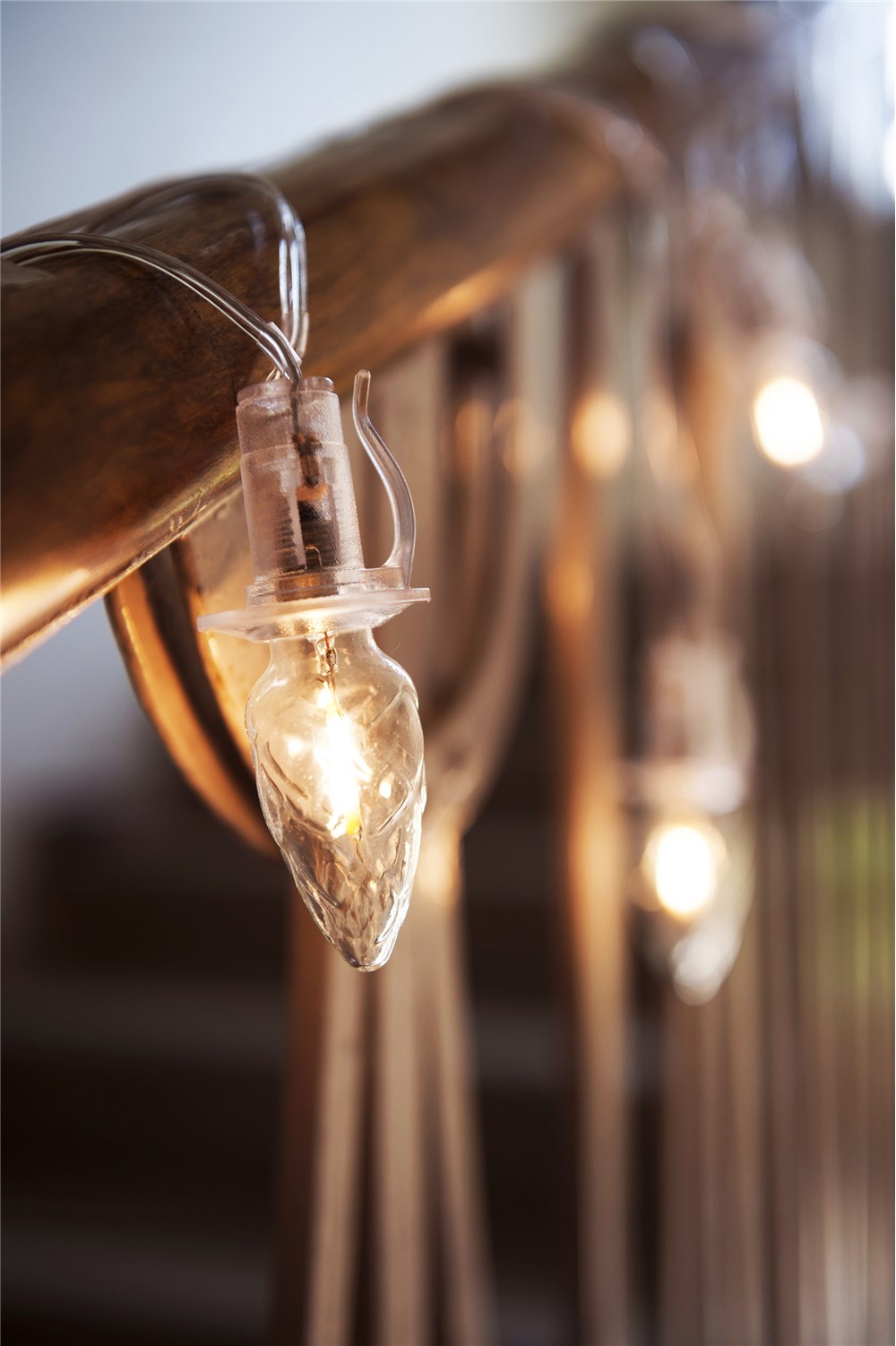 Vonkajšia predlžovacia reťaz ŠIŠKA FILAMENT číra 20xLED/20V/0,2W, 14m číra kabeláž bez transformátora