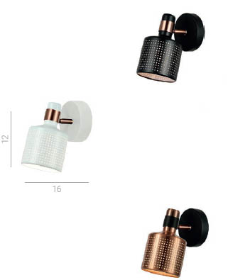 RESTENZA nástenné svietidlo biele 1xE27/40W