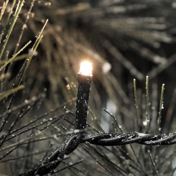 Vianočná vonkajšia reťaz 120 LED teplá biela, 29,04m