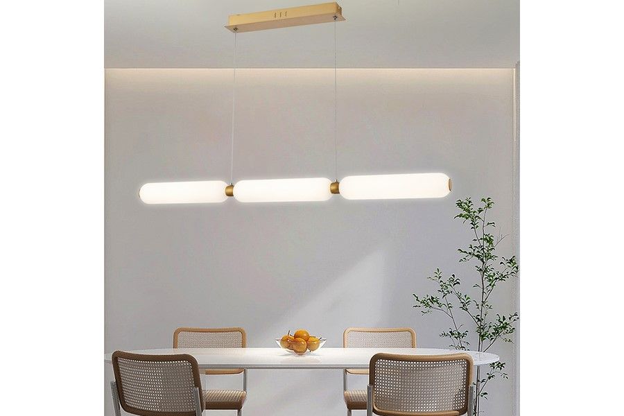 CATKIN závesné svietidlo matné zlaté 3xLED/8W/4000K, 92,5x7cm