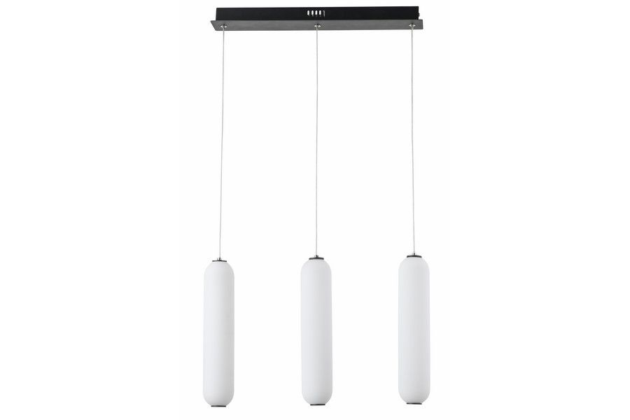 CATKIN závesné svietidlo matné čierne 3xLED/8W/4000K, 70x7cm