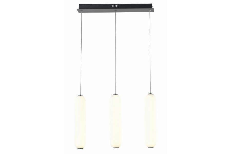 CATKIN závesné svietidlo matné čierne 3xLED/8W/4000K, 70x7cm