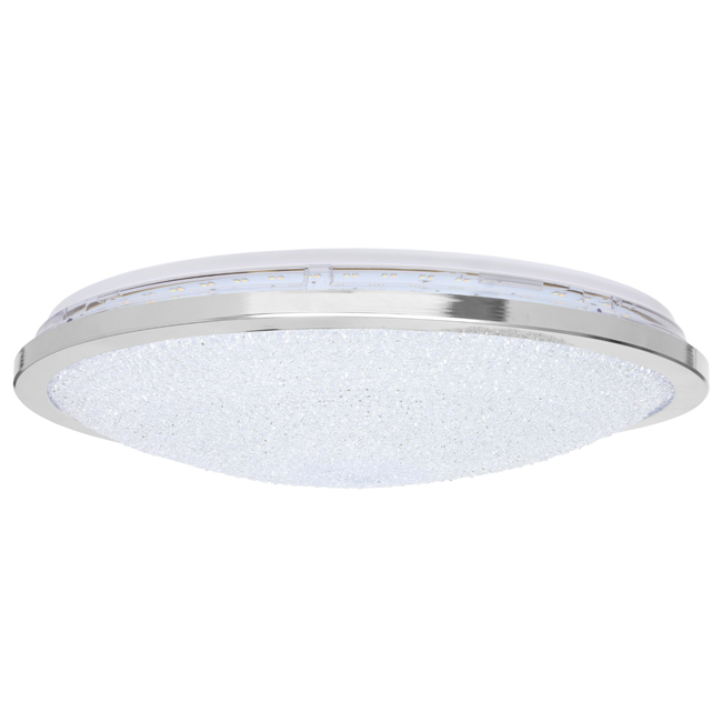 ATMOS stropné plastové svietidlo chrómové LED/60W, priemer: 50cm