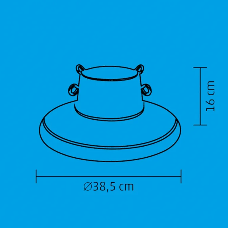 Plastový zelený podstavec pre vianočný stromček, priemer: 38,5cm