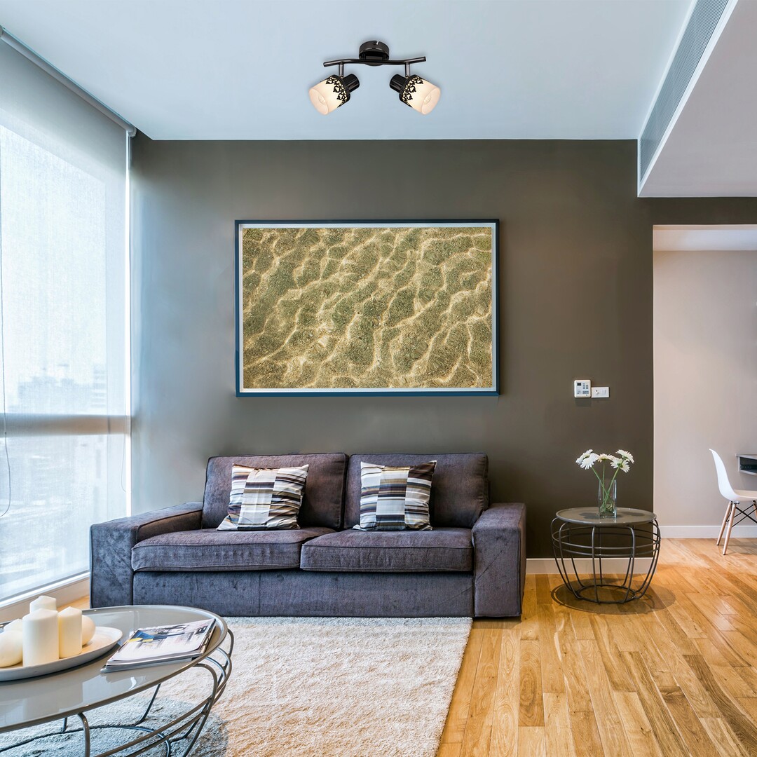 LACEY stropné svietidlo čierne 2xE14/40W