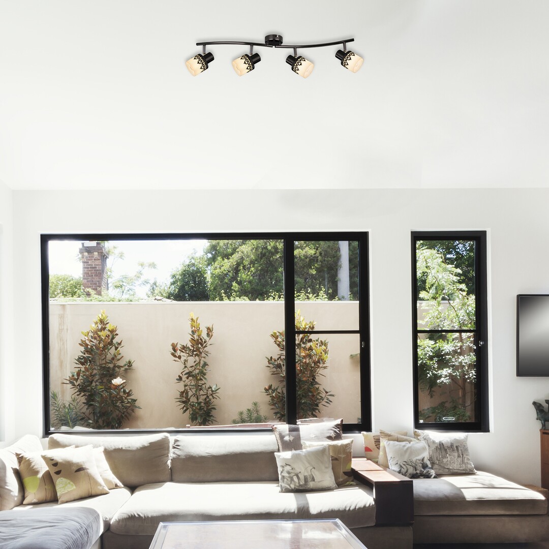 LACEY stropné svietidlo čierne 4xE14/40W