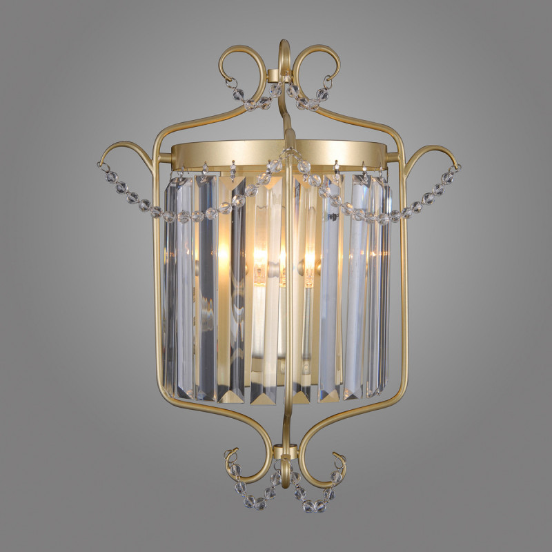 Rinaldo krištáľové nástenné svietidlo zlaté 1xE14/40W