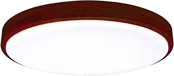 LENA stropné svietidlo s efektom trblietania s diaľkovým ovládačom LED/24W tmavé drevo, priemer: 42cm