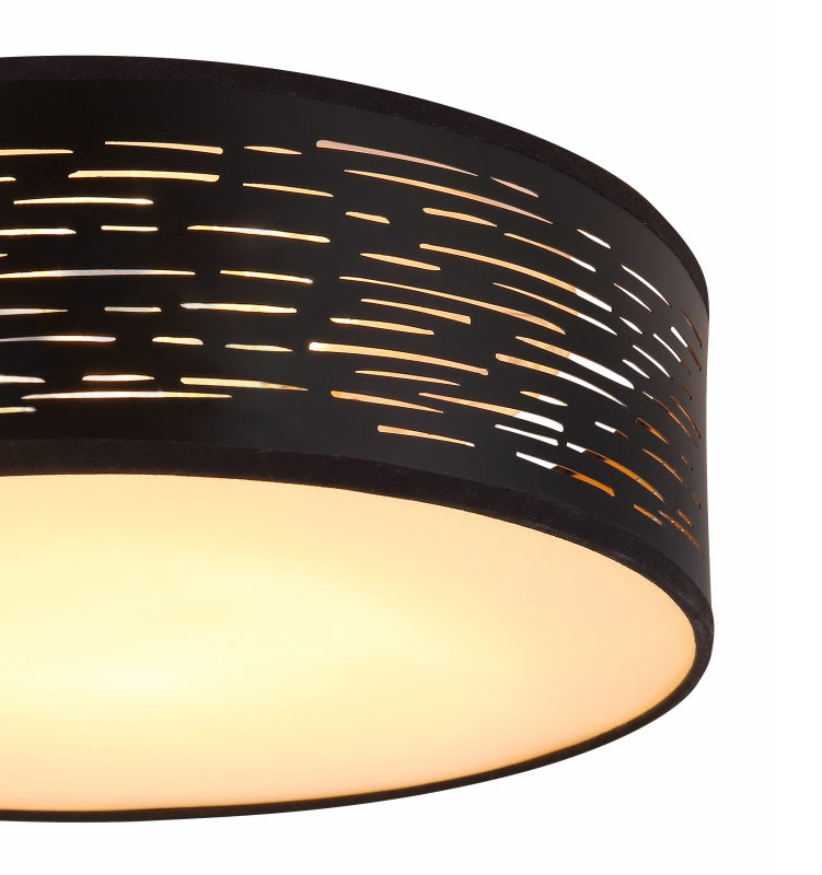 TUNNO stropný led luster čierno/zlatý 1xLED/20W, priemer: 38cm