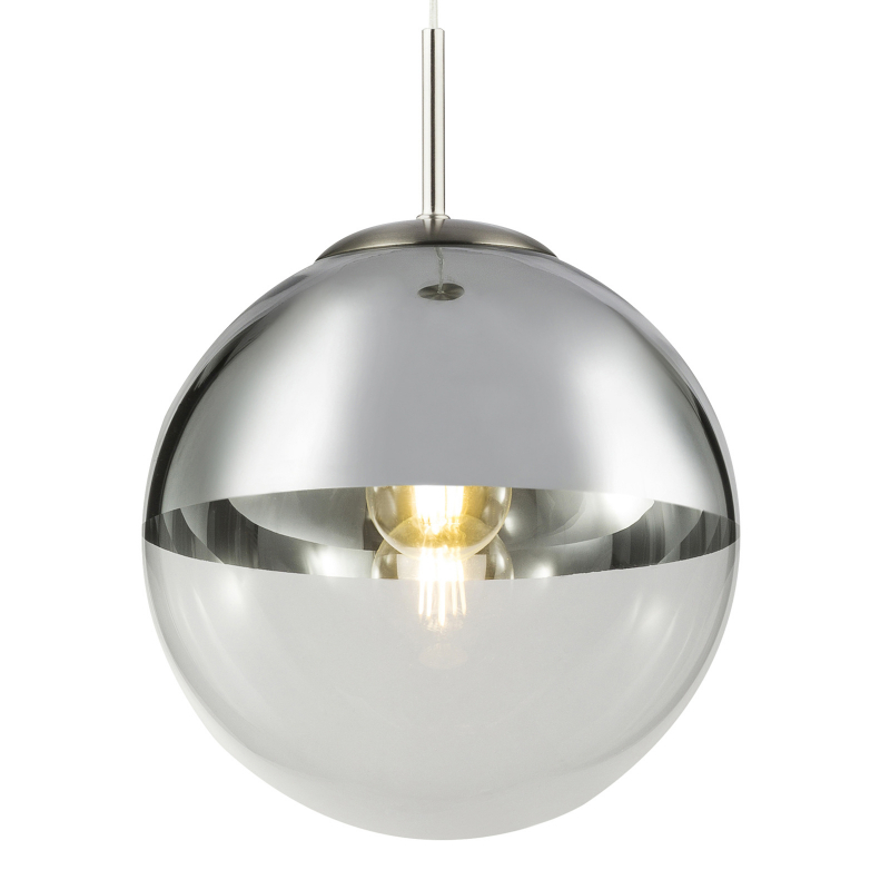 VARUS visiaci luster guľa chrómová 1xE27/40W, priemer 25cm 