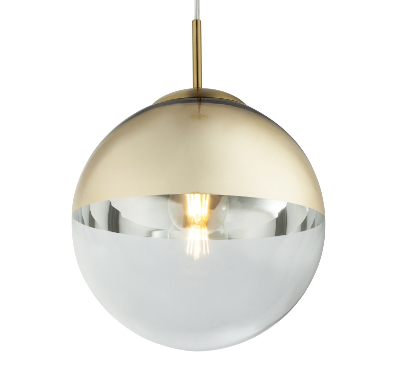 VARUS visiaci luster guľa zlatá 1xE27/40W, priemer: 25cm