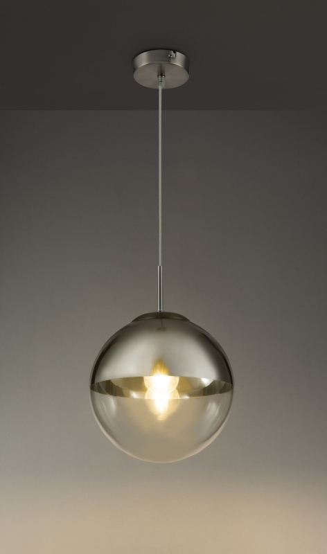 VARUS visiaci luster guľa chrómová 1xE27/40W, priemer 25cm 