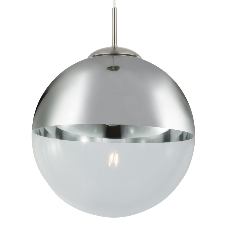 VARUS visiaci luster guľa chrómová 1xE27/40W, priemer 30cm 