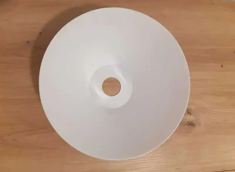 Náhradné plastové tienidlo ACTION matné biele priemer 24,5cm, pre závit E27 (4cm)