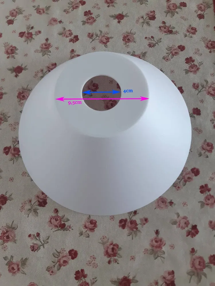 Náhradné plastové tienidlo ACTION matné biele priemer 24,5cm, pre závit E27 (4cm)