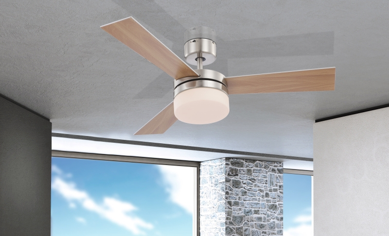 ALANA stropný ventilátor so svetlom 2xE14/40W + diaľkový ovládač