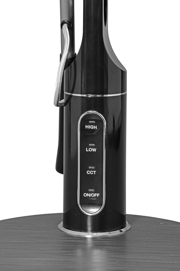 ALEX dotyková stmievateľná stolná led lampa biela/strieborná 10W/3000-6000K 