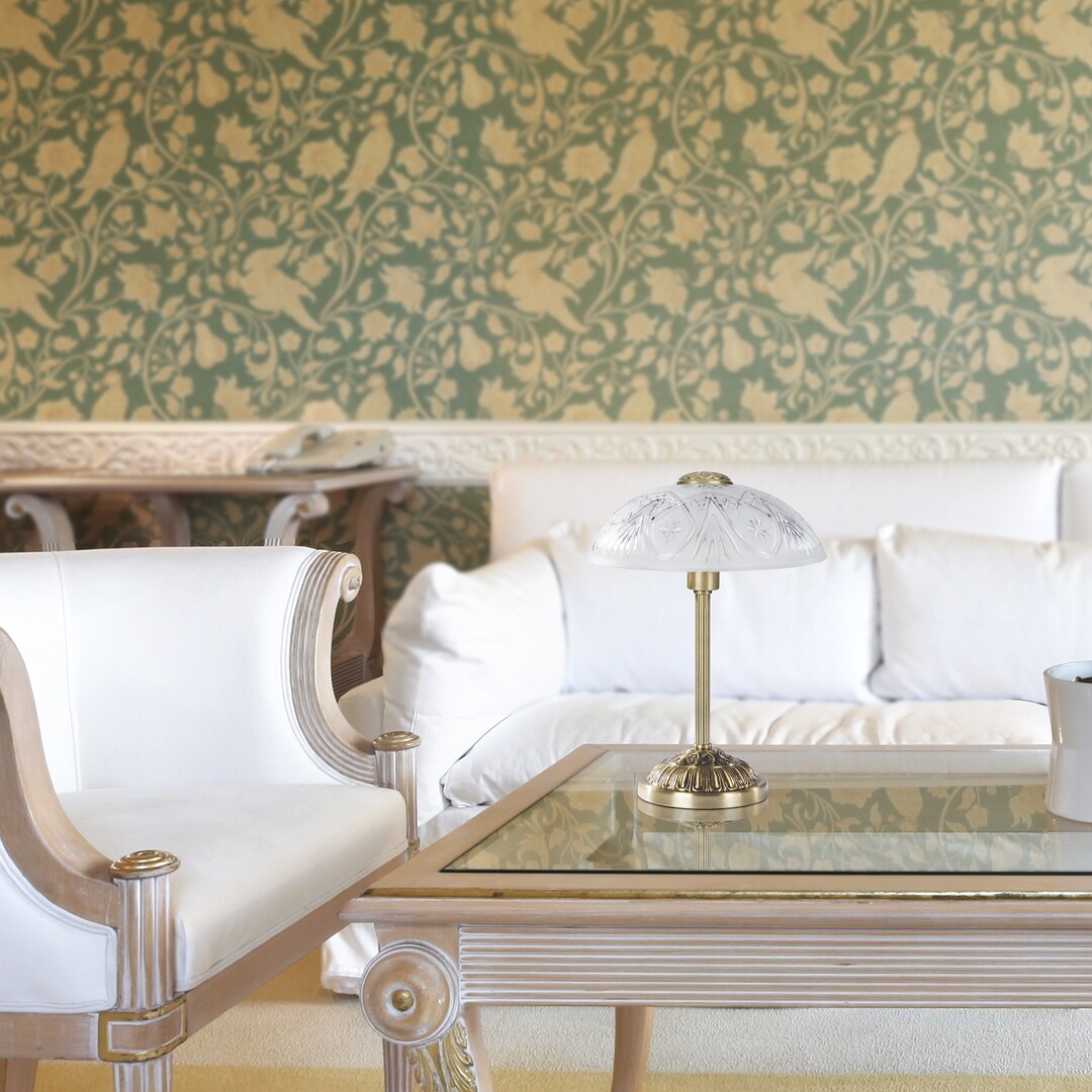 ANNABELLA nočná lampa bronz/biela 1xE14/40W, výška: 42cm