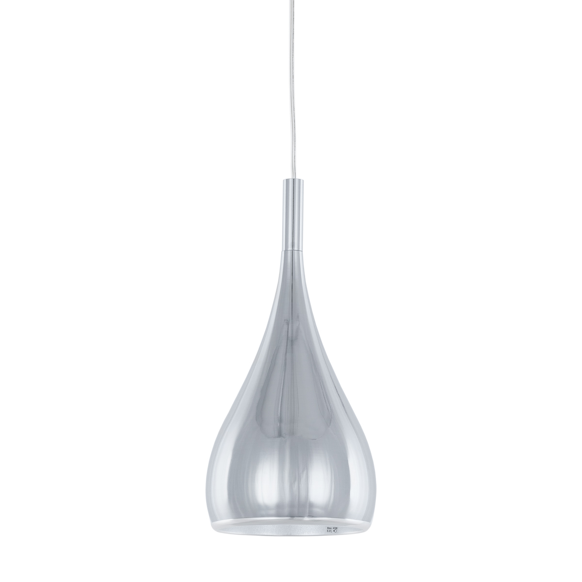 ANON visiaci kovový luster chróm 1xE27/60W, výška:120cm