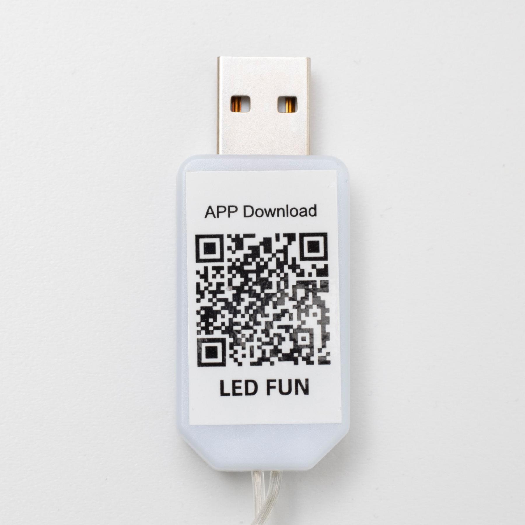 Vnútorný svietiaci záves 240 micro RGB LED SMART ovládanie aplikáciou + diaľkové ovládanie 3x2,4m