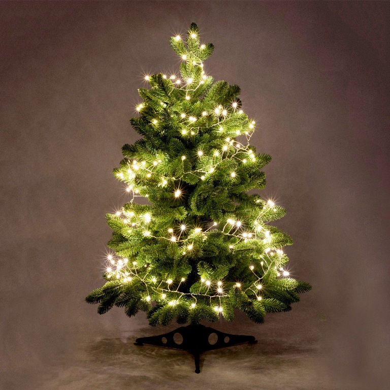 Vonkajšia duálna girlanda 600 micro LED multicolor/teplé biele s časovačom, 9m, 11 programov + diaľkové ovládanie 