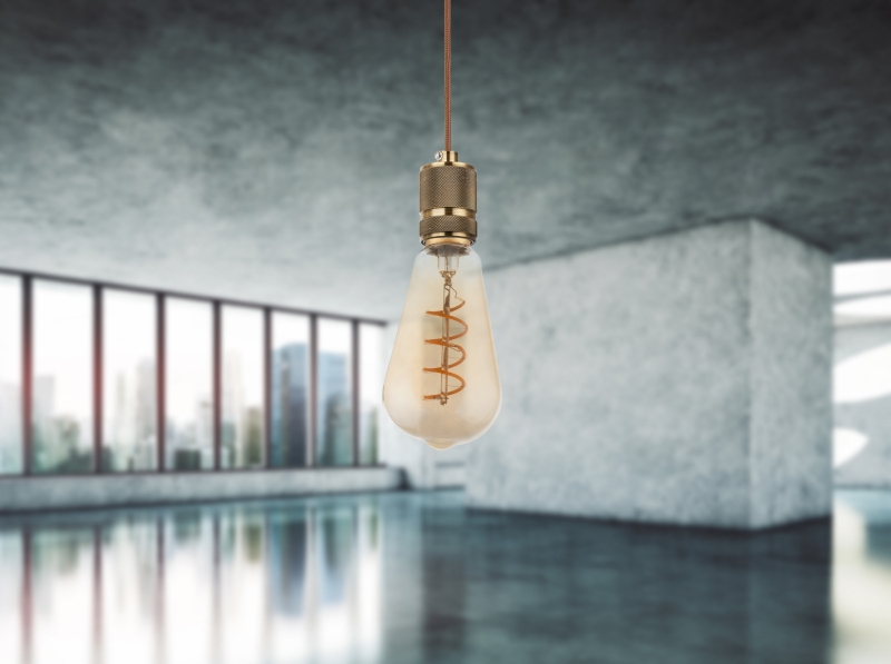 Dekoratívna LED žiarovka jantárová E27/4,5W=20W/1800K, stmievateľná