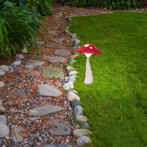 FUNGHETTO solárne led svietidlo MUCHOTRÁVKA na zapichnutie do zeme 1xLED/0,06W/3000K, IP44