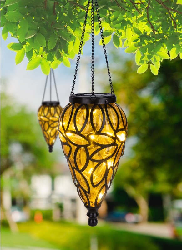 Solárne svietidlo kvapka na zavesenie 15xLED/0,06W/3200K IP44