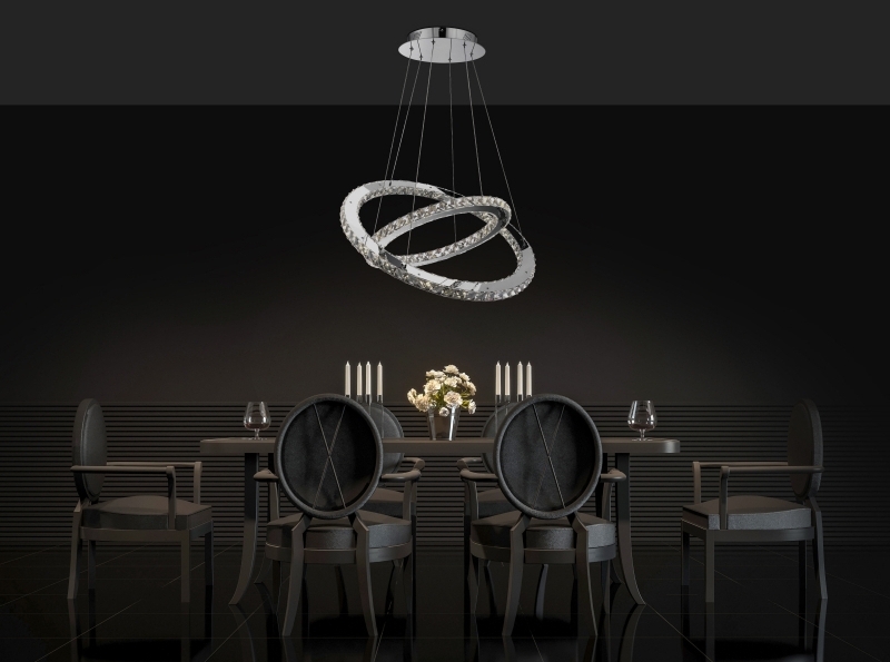 MARILYN krištáľový ledkový visiaci luster 1xLED/60W