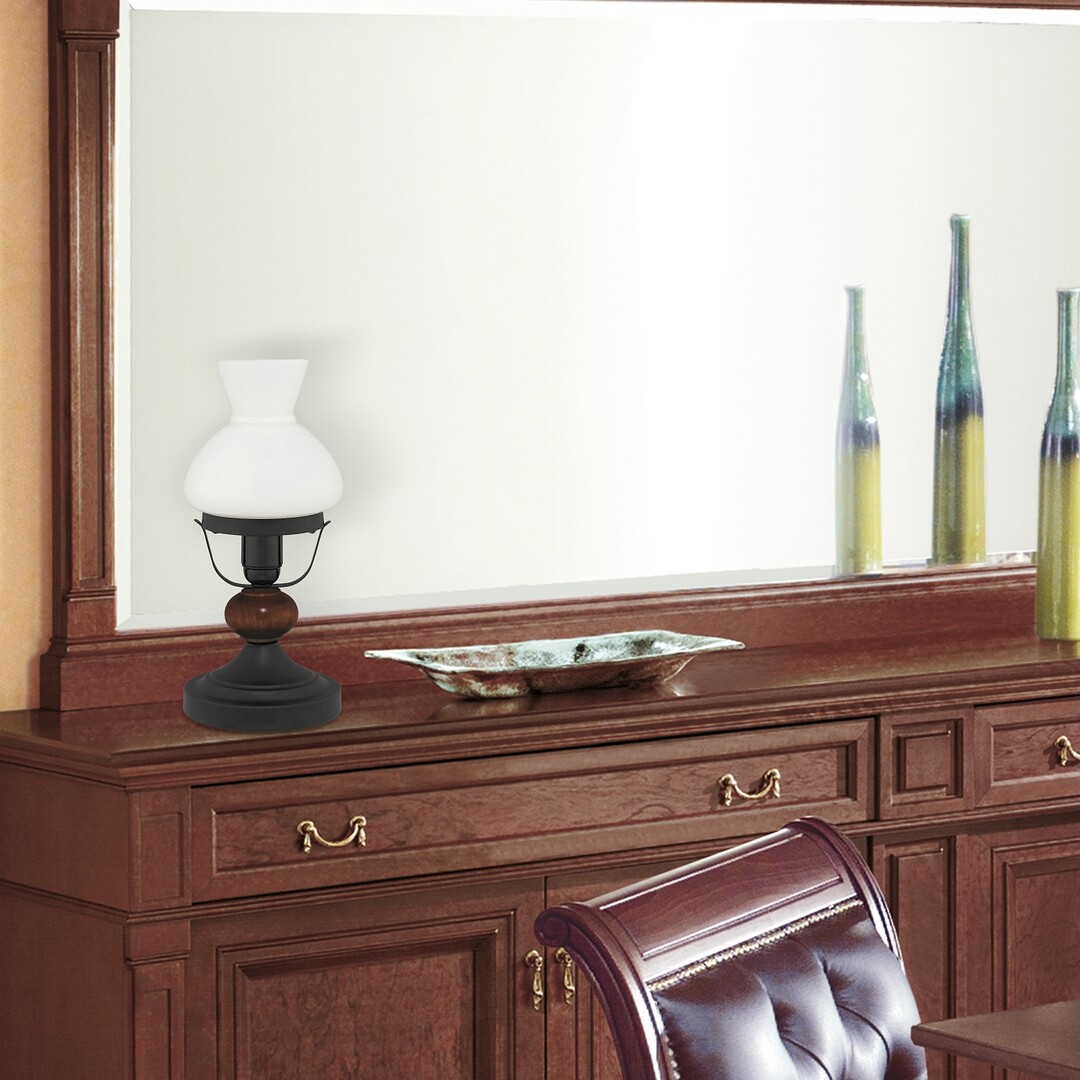 PETRONEL rustikálna stolná lampa 1xE27/60W, výška: 35cm