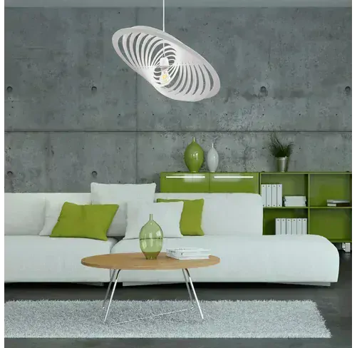 PLANET visiaci luster biely 1xE27/60W