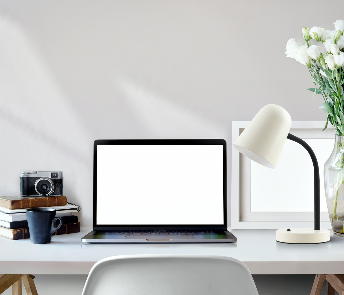 PRATO stolná lampa biela 1xE27/5W, výška: 36cm