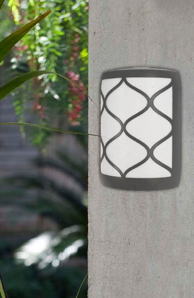 RAE nástenné ledkové svietidlo prachotesné tmavo sivé LED/20W IP65