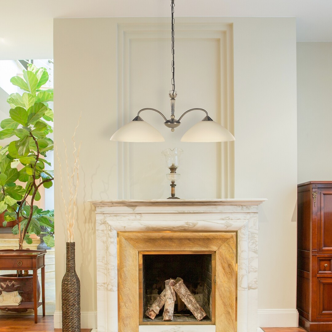 REGINA visiaci luster bronz/krémová 2xE27/60W