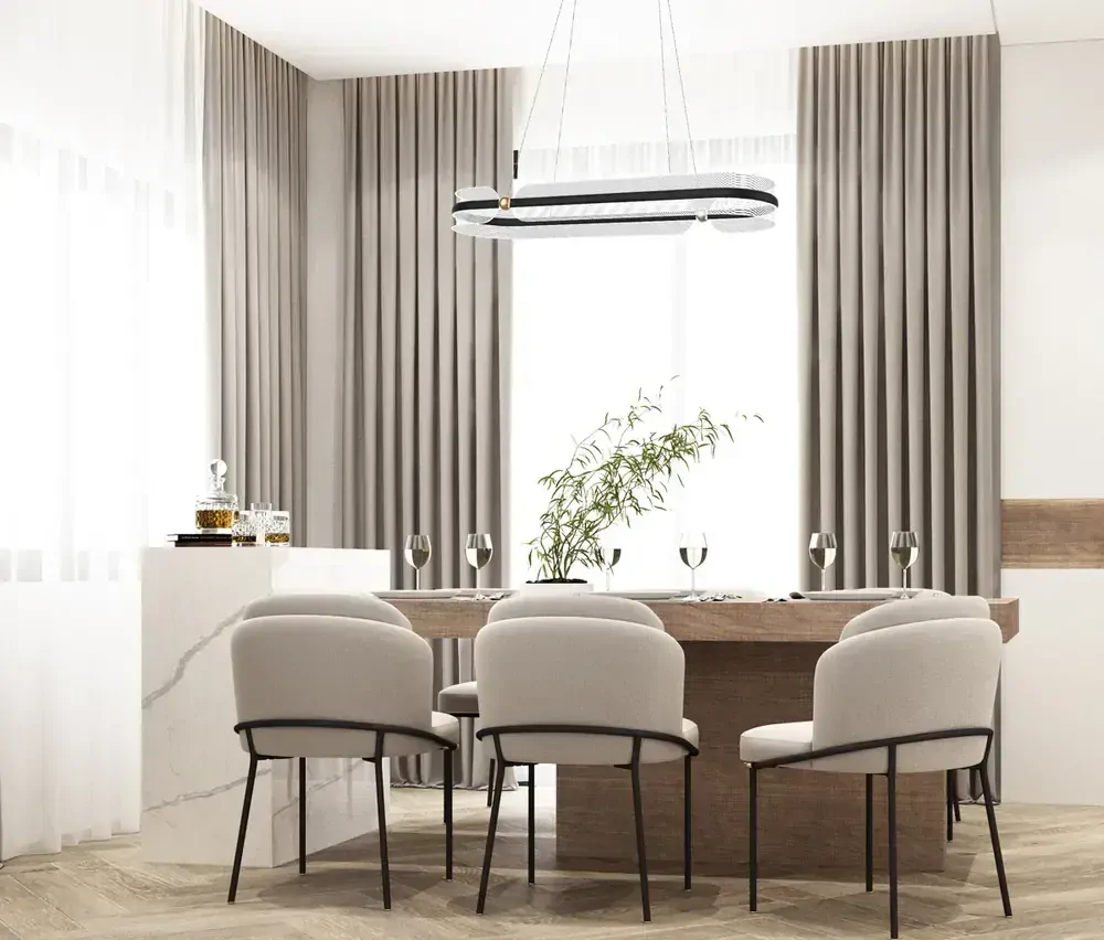 SOPLA ledkový visiaci luster čierno-zlatý 1xLED/56W/3000K, výška: 120cm