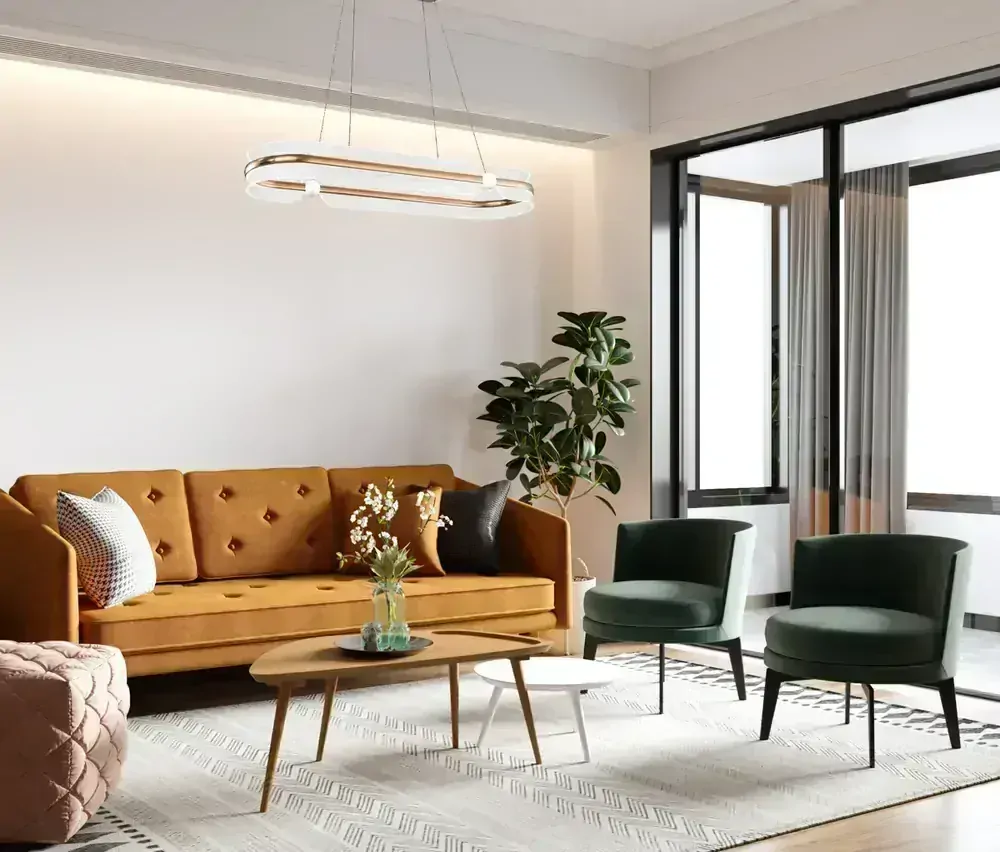 SOPLA ledkový visiaci luster zlato-biely 1xLED/56W/3000K, výška: 120cm