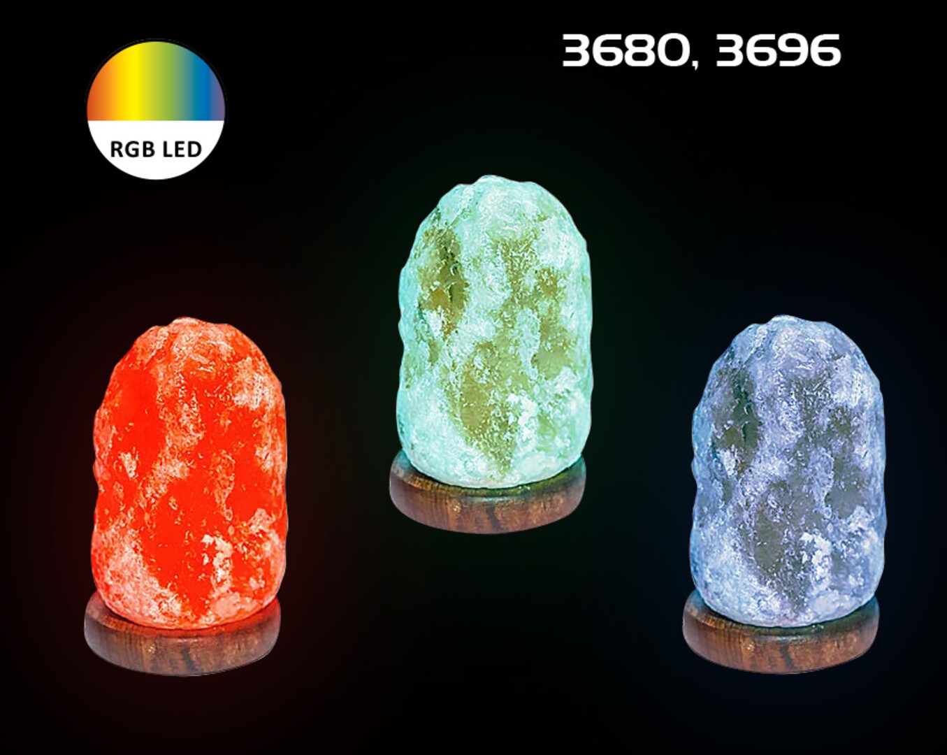 WASABI soľná lampa oranžová RGB LED/1W/DC 5V