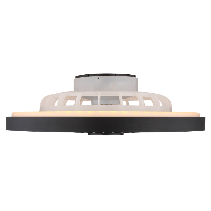 BLIZZAK stropný ventilátor čierny so svetlom LED 45W/3000-6500K + diaľkové ovládanie  