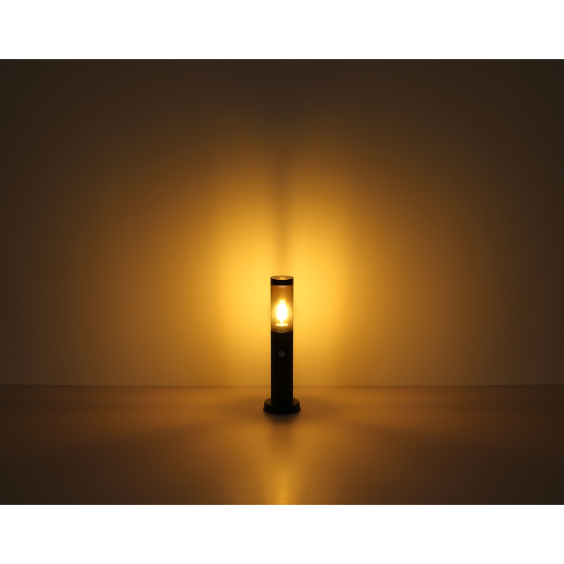 BOSTON stĺpik antracit/dymová 45cm 1xE27/23W IP44