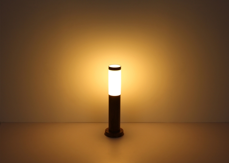 BOSTON vonkajšie svietidlo imitácia dreva stĺpik 45cm 1xE27/23W IP44