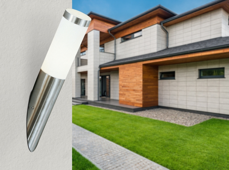 BOSTON vonkajšie nerezové nástenné svietidlo 1xE27/60W IP44