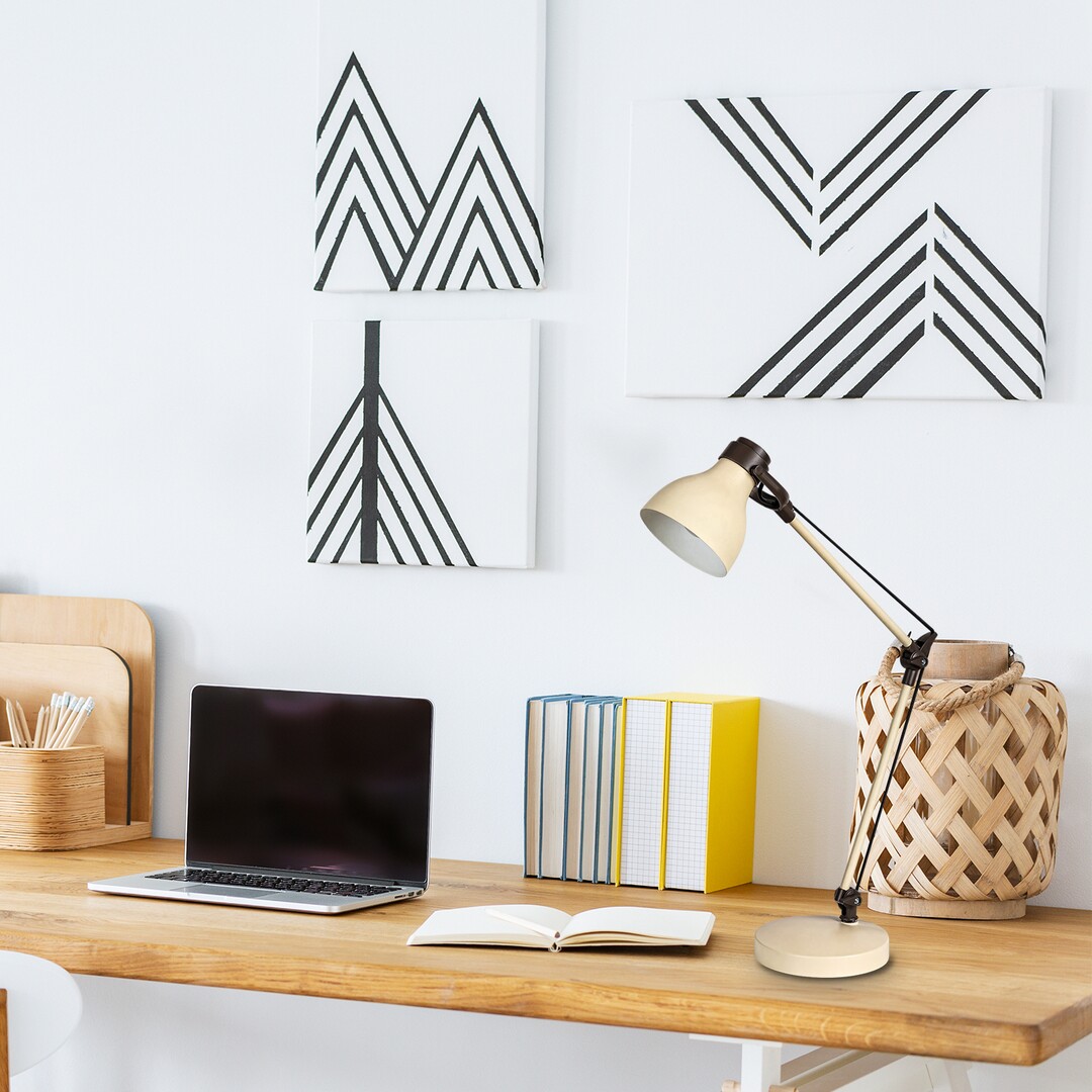 CARTER stolná lampa béžová 1xE14/11W